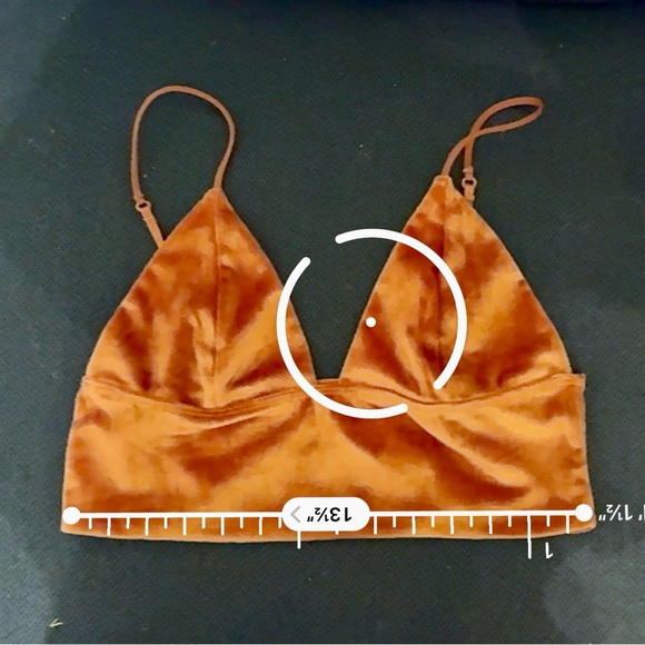 Mod Rust Velvet Bralette - Picture 6 of 6